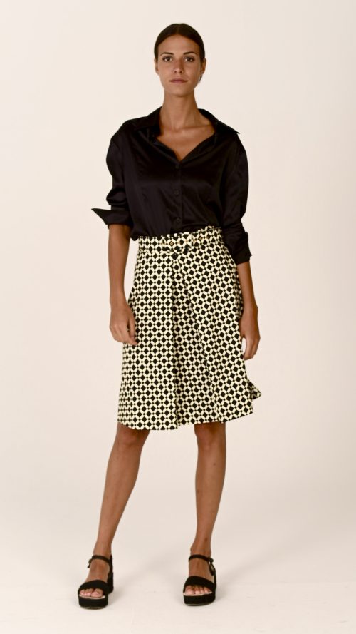 Camisa de seda Classic Black