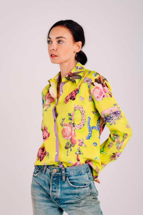 BASIC SHIRT, SPRINT FLOWERS PRINT