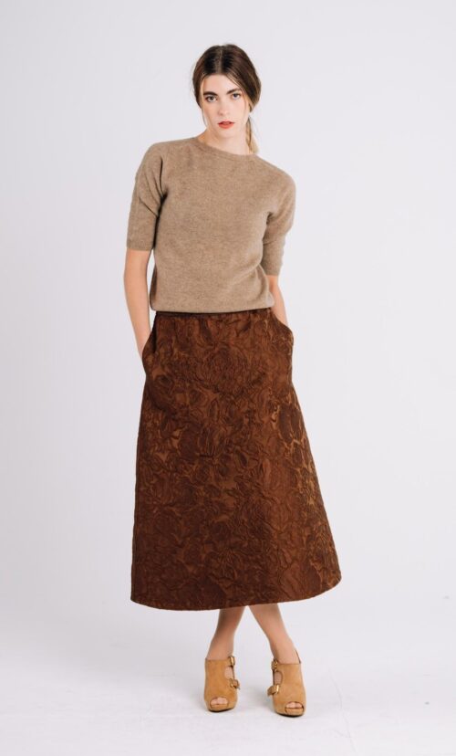 TRIANGLE SKIRT, FALL IVY PRINT
